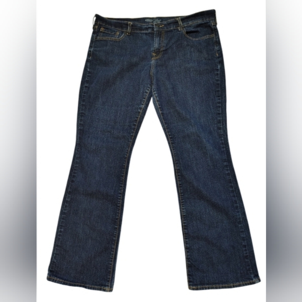 Old Navy Bootcut Jeans Dark Wash Stretch Mid Rise Sz 14